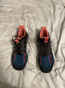 Men’s Adidas Ultraboost 5.0 DNA Black Vivid Red 12 Sneakers Running Shoes - Picture 1 of 5