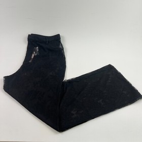 Victoria's Secret VS Archives Sheer  Lace High Waist Pants Tight  Black  XL NWT
