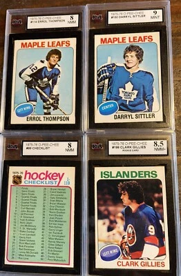 1975-76 O-PEE-CHEE HOCKEY 1-200 SET U PICK SINGLES-EX-NM+ GILLIES RC 75/76 OPC - Image 1 of 4