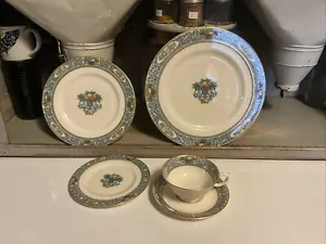 Timbro oro LENOX AUTUNNO 5pz posto splendidamente dipinto a mano dettaglio 3D - Foto 1 di 7