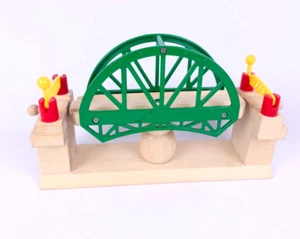 Vintage Brio Lifting Bridge Wooden 33357 1990s - Photo 1 sur 6