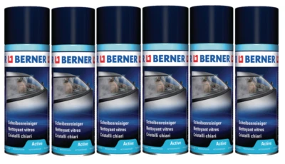 6 Dosen Berner Active Scheibenreiniger-Schaum 400ml Spraydose Glascheiben KFZ  - Bild 1 von 4