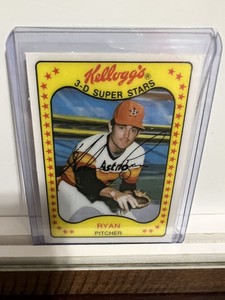 NOLAN RYAN  1981 KELLOGG'S 3-D SUPER STARS #6