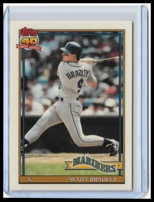 1991 Topps Tiffany - Scott Bradley #38 - Image 1 of 2