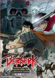 DVD Anime Berserk Season 1+2 +Golden Age ARC Memorial ED (1-38 End) English Dub - Picture 1 of 10