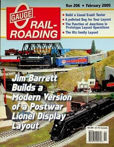 Revista ferroviaria calibre O funcionamiento 206 febrero 2005 construir un probador de unidad eléctrica Lionel - Imagen 1 de 2