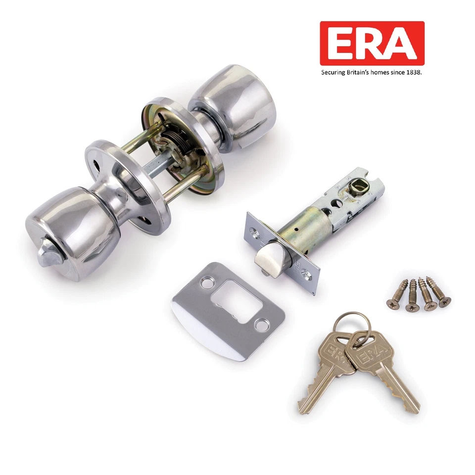 ERA Door Knobs Set(Adjustable 60mm-70mm)Entrance,Privacy and Passage - Image 1 of 4