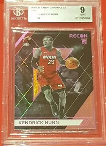 Tarjeta de novato paralela RECON Kendrick Nunn 2019-20 - BGS9 como nueva - Miami Heat - Imagen 1 de 1
