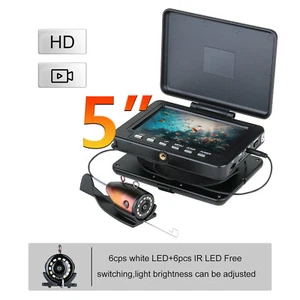 Telecamera pesca subacquea 5" Fish Finder 1000TVL 15M 12pcs LED pesca mare ghiaccio - Foto 1 di 17