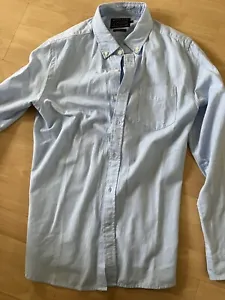 Men’s Pale Blue Slim Fit Shirt By Howick, Medium  - Picture 1 of 2