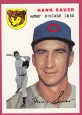 1954 Topps Archives #4 Hank Sauer - Chicago Cubs
