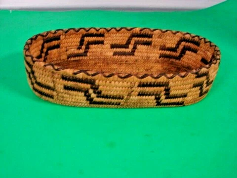 antique African Design hand woven basket Cover