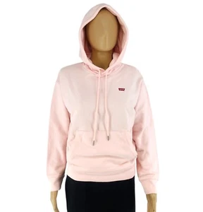 Levi's Donna Felpa Standard Rosa Pullover Taglia 2XS XXS - Foto 1 di 12