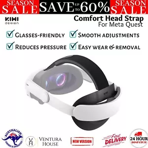 KIWI Design K4 Comfort Head Strap Padded Adjustable Gaming Console Meta Quest 3 - Picture 1 of 12