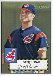 2001 Topps Heritage Rookie Card Scott Pratt Cleveland Indians #93