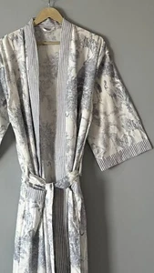 Indian Cotton Floral Print Cotton Hippie Maxi Women Nightwear Long Kimono Dress - Picture 1 of 4