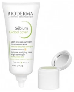 Bioderma Sebium Global Cover 30ml + 2g eliminate spots & blackheads, prone skin - Picture 1 of 2