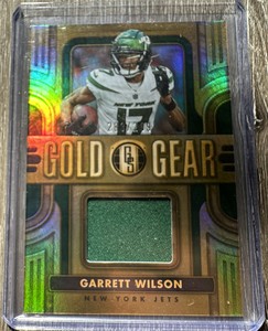 2023 Panini Gold Standard NFL Football Garrett Wilson Gold Gear Patch #283/289