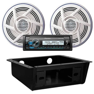 Pioneer Marine Radio w/ 6-12" Speakers & Universal Mounting Kit For Car Boat RV - Picture 1 of 3