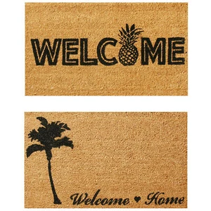 Rubber-Cal Island "Tropical Decor" Fußmatten-Set - 18" x 30" - 2 Fußmatten - Bild 1 von 5