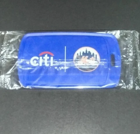 2023 New York Mets Citi Perks Luggage Travel Bag ID Tag Brand New Mint Not Used Cover