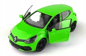 Renault Clio RS French Family Car Model Diecast Toy Green 1:34-1:39 Scale Welly - Picture 1 of 5