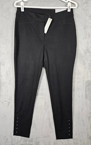 Leggings alla caviglia Chicos 1P Ponte Rivet donna pull on maglia elasticizzata classici nuovi con etichette - Foto 1 di 7