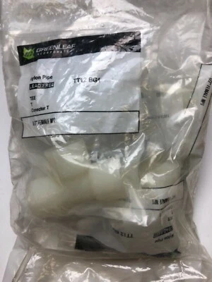 GreenLeaf 1/2" Female NPT FPT Nylon Pipe Tee Connector T CBTT12BG1 Pack of 5 - Image 1 of 3