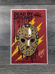 Boceto de arte original cubierta Dead by Daylight horror Jason Voorhees - Imagen 1 de 1