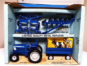 FORD DELUXE FARM SET MODEL 7710 TRACTOR COMPLETE ERTL 1/16th DIE CAST MODEL. - Picture 1 of 6