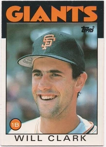 BLU017 1986 Topps Traded #24T Will Clark XRC San Francisco Giants - Picture 1 of 2