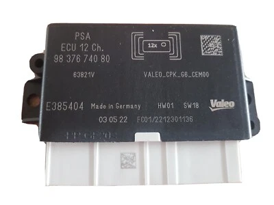 Peugeot E-208 MR2 Valeo Obstacle Detect Electro Unit 9837674380 - Image 1 of 4