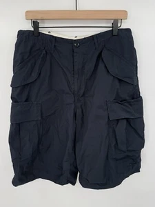 BEAMS Plus Japan Navy Cargo Shorts Military Japanese Fabric Size Large - Picture 1 of 5
