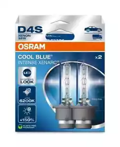 OSRAM Xenarc Cool Blue Intense Next Gen D4S 6200K HID Bulb (Twin) +150% Light - Picture 1 of 3