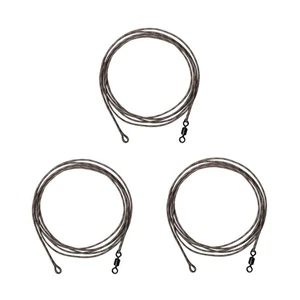 3 Leadcore Rigs Karpfen Vorfächer 45 lbs Vorfach sinkend Karpfenvorfach Leader - Bild 1 von 4