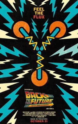 1985 Back To The Future Movie Poster 11X17 Marty McFly Doc Brown Delorean 🎸🕐🍿