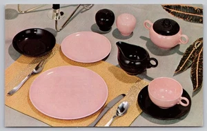 1955 Monroe, MI Advertising - Ohio China Co - MCM Set (to Wolfboro, NH) Postcard - Picture 1 of 3