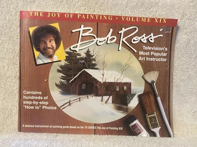 Bob Ross The Joy Of Painting Volume Vol 19 XIX Instructional How To Art Book - Image 1 of 4