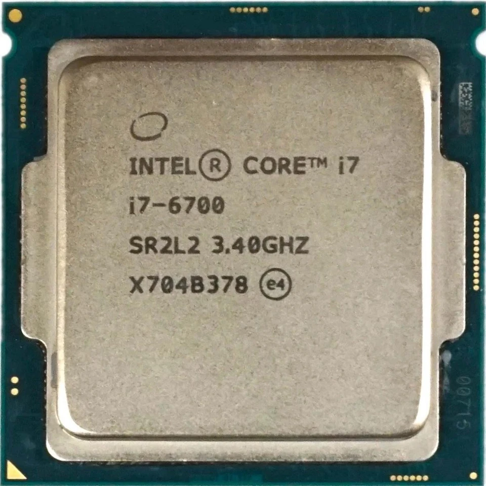 Intel I7 6700 CPU Processor SR2L2 LGA1151 V1 LGA 1151 Sixth Gen 3.40GHz - Image 1 of 1