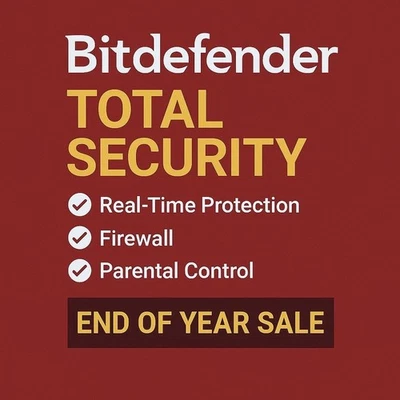 Bitdefender Total Security - 3 Years 6 Devices (Windows, MAC, Android) - Image 1 of 4