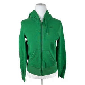 Sudadera con capucha vintage Y2K Nike Sportswear Micro Swoosh verde cremallera completa talla XS - Imagen 1 de 8