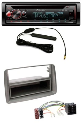 Pioneer USB DAB MP3 Bluetooth CD Autoradio für Fiat Panda (169 2003-2012) grau - Bild 1 von 4
