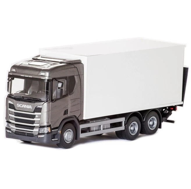 EMEK, SCANIA CR 6x4 metallic grey with box and tailgate, 1/25, EMEK89603 - Image 1 of 1