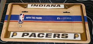 Telaio targa Indiana Pacers NBA metallo cromato verniciato giallo - Foto 1 di 2