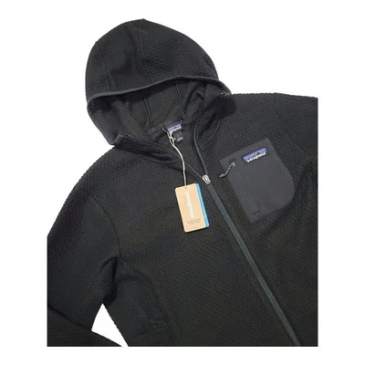 Chaqueta con Capucha Patagonia R1 Air Cremallera Completa Negra Para Mujer L Calce Ajustado NUEVA CON ETIQUETAS LEER Foto 1 de 4