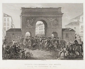 WINKLES (*1801) nach KRAFT (19.Jhd), Triumphalzug der Alliierten, Sst. Historism - Bild 1 von 5