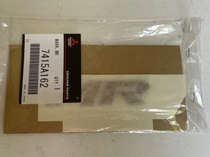 Mitsubishi 7415A162 Rear MR red Emblem Badge EVO 9 Genuine Part OEM - Picture 1 of 6