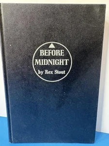 Before Midnight: A Nero Wolfe Novel 1955 1st Ed Viking Press Hardcover Rex Stout - Picture 1 of 11