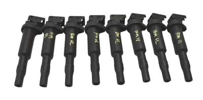 06-15 BMW 750i 750Li Motor Motor Bobina de Encendido Paquete de 8 Negro 12138616153 OEM Foto 1 de 4