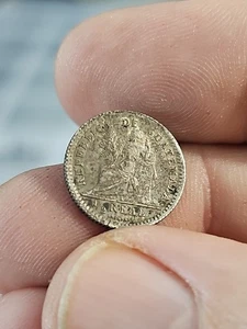 1896 Guatemala 1/2 Real Silver Coins, 83.5% Silver, Seated Justice B2 - Bild 1 von 2